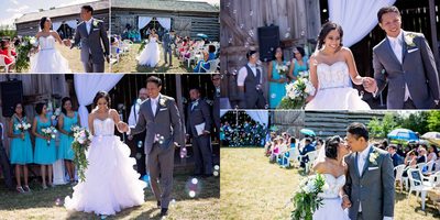 Recessional at Country Heritage Park Wedding