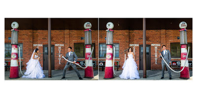 Fun Couple at Country Heritage Park Wedding