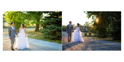 Sunset Photos at Country Heritage Park Wedding