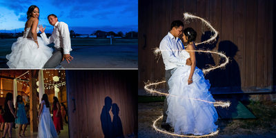 Night Pictures at Country Heritage Park Wedding
