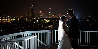 Bride and Groom Portrait at Atlantis Wedding in Toronto
