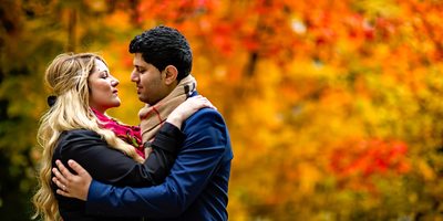 Fall Engagement Photo at University of Toronto