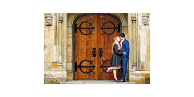 Engagement Photo at Trinity College