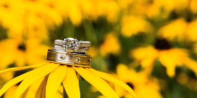 Toronto Botanical Garden Wedding Rings