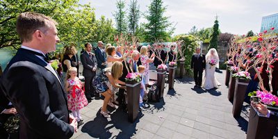 Toronto Botanical Garden Wedding Processional