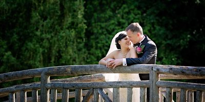 Toronto Botanical Garden Wedding - Newlyweds
