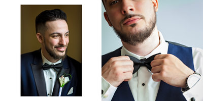 Portraits of Groom Getting Ready 