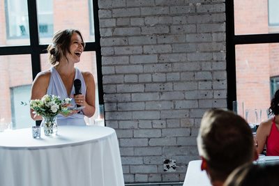 Maid of Honour's Speech at Storys Building Wedding