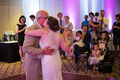 Bride Kisses Her Father