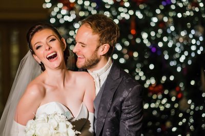 Newlyweds Giggle and Love Each Other 