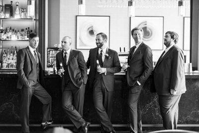 Groomsmen at a Thompson Hotel Toronto Wedding