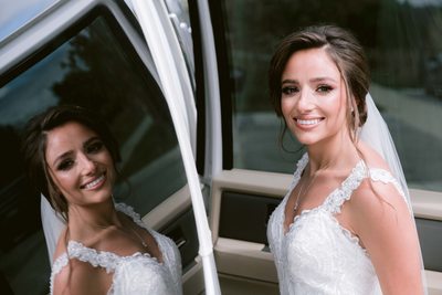 Creative Portrait of the Bride at Sassafraz