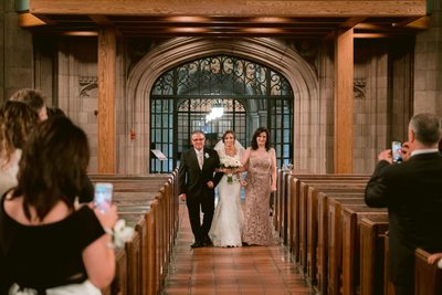 Bride Walks Down the Isle 2