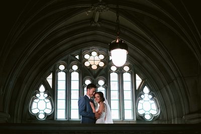 Newlyweds Hug