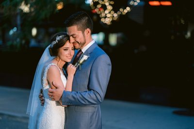 Groom Holds Bride