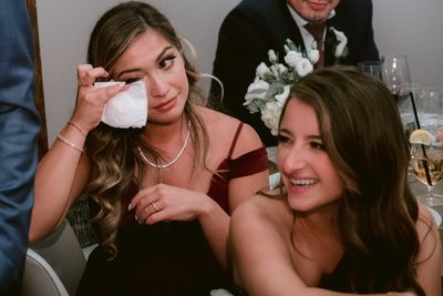 Bridesmaid Cries