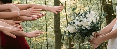 Creative Photo of the Wedding Bouquet