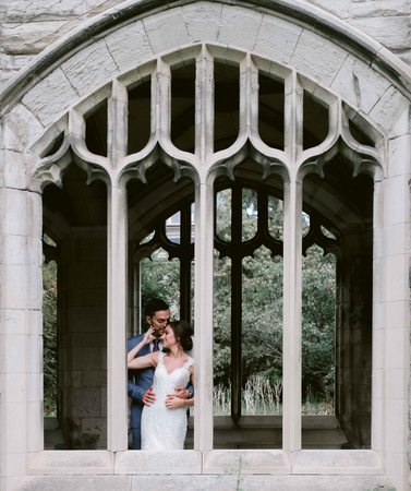 Fashion Portrait of Newlyweds