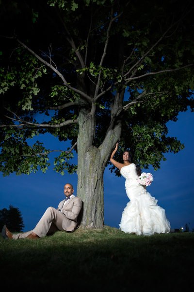 Toronto Botanical Garden Wedding Bride and Groom