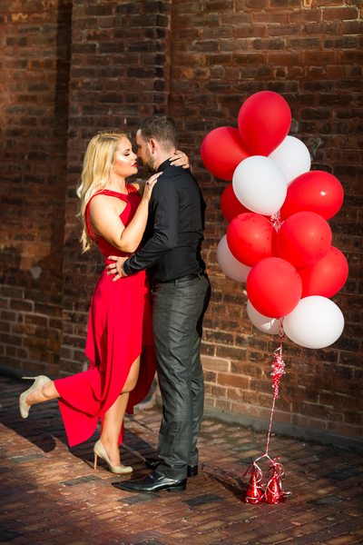 Engagement Photos With Balloons