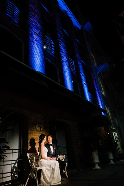 Photo of Bride and Groom at Storys Building Wedding