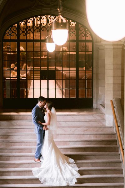 Bride and Groom Kiss Before Ceremony 2