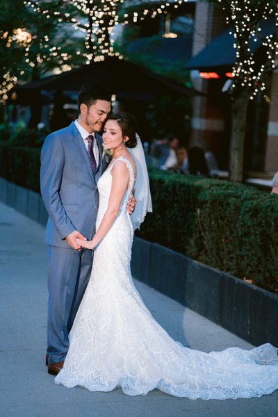 Groom Kisses Bride's Temple