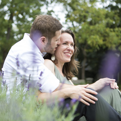 Lavender Farm Engagement Photos Doylestown PA