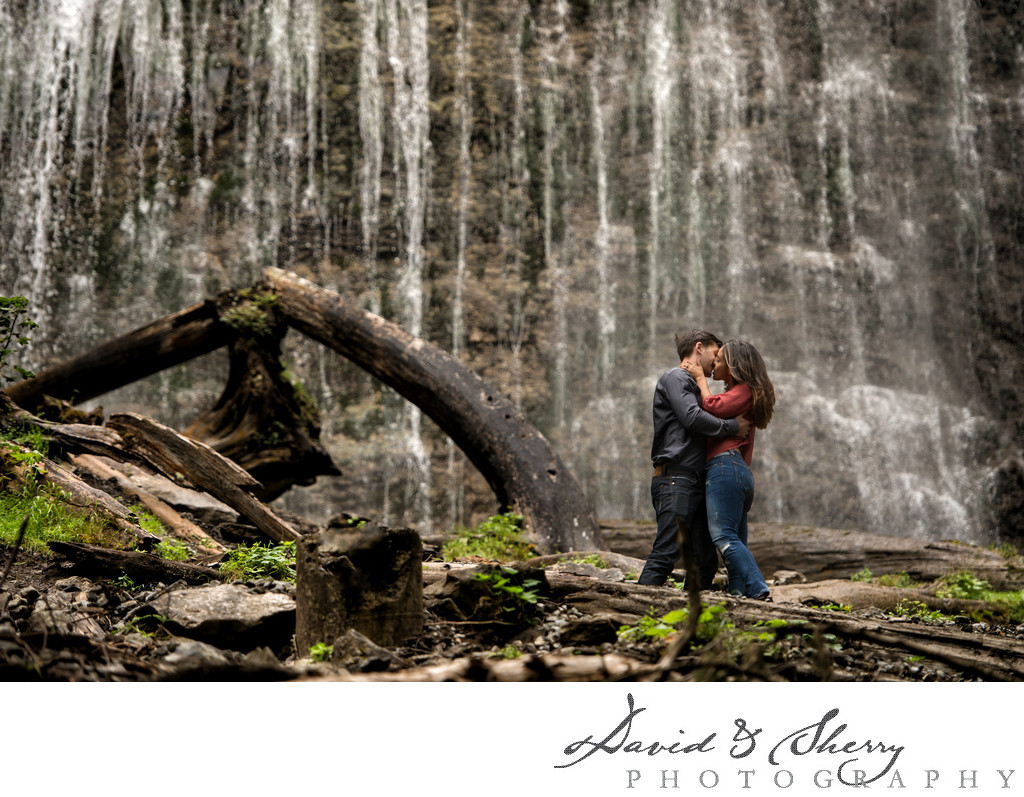Engagement Pictures at Bridal Falls