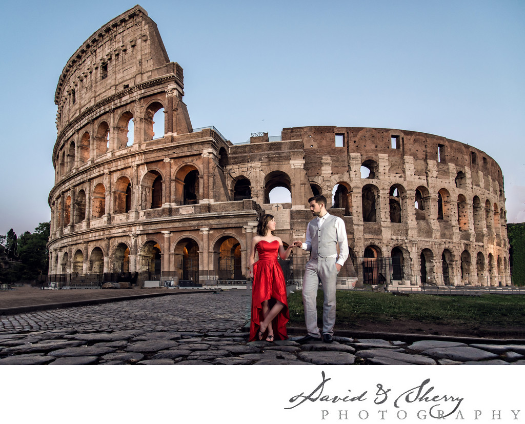 Colosseum Wedding Photography in Rome Italy