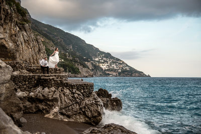 Italian Amalfi Coast Pre-Wedding Photos