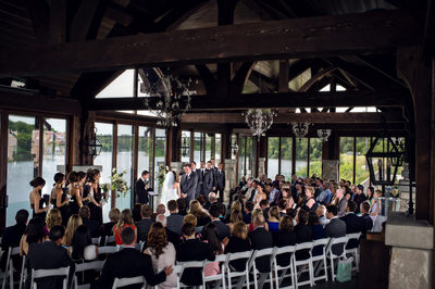 Wedding in the Pavilion at Cambridge Mill