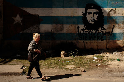 Havana Cuba City Walls with Che Guevara