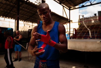 Boxer at the Rafael Trejo Gym in Havana