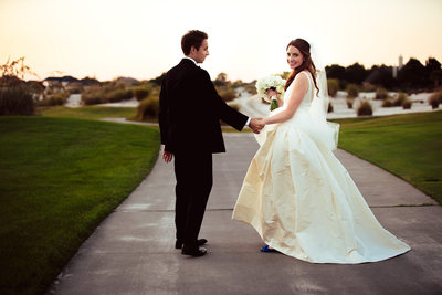 Bride and Groom at Colleton River Club