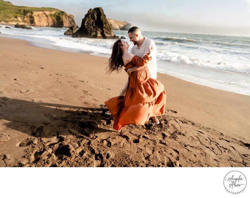 Marin beach adventure session
