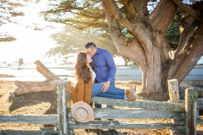 half-moon bay engagement photography