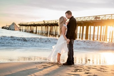 Santa Cruz beach engagement