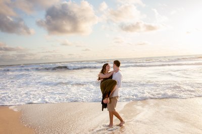 half moon bay engagement photos