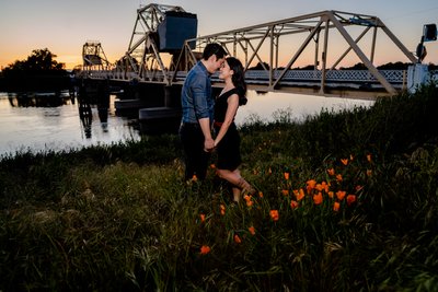 river delta engagement pics