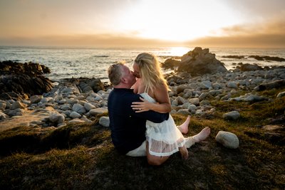 carmel beach engagement