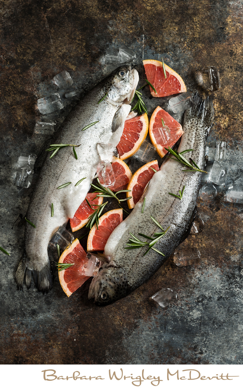 Trout with Grapefruit and Rosemary