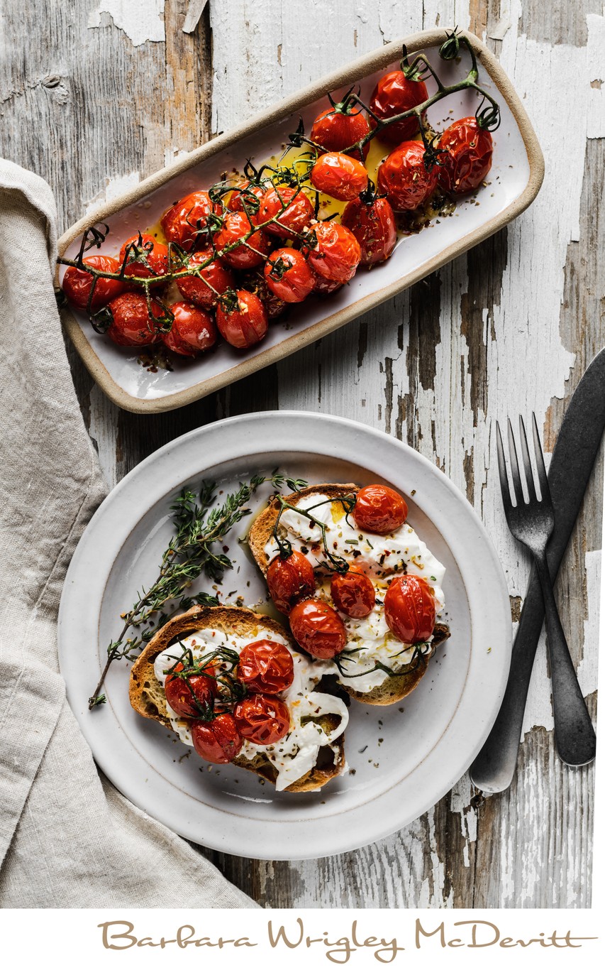 Roasted Tomatoes with Burrata