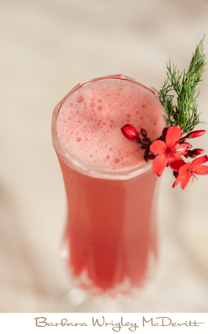 Champagne Holiday Cocktail