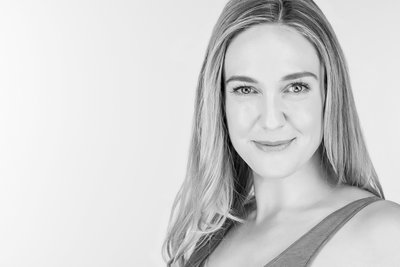 High Key Black & White Portrait