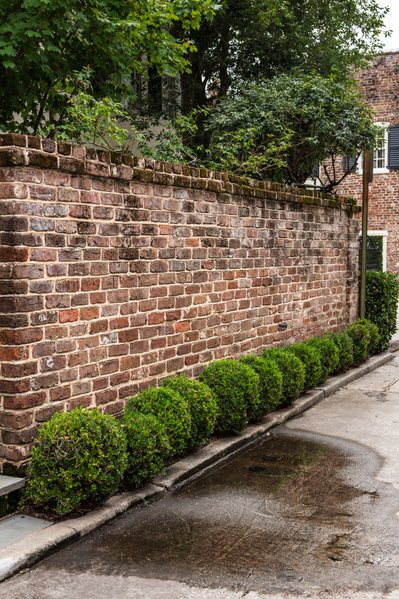 Original Brickwork Decorates Alley in Charleston