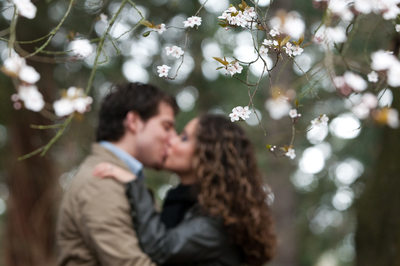 Spring Engagement Picture in Portland