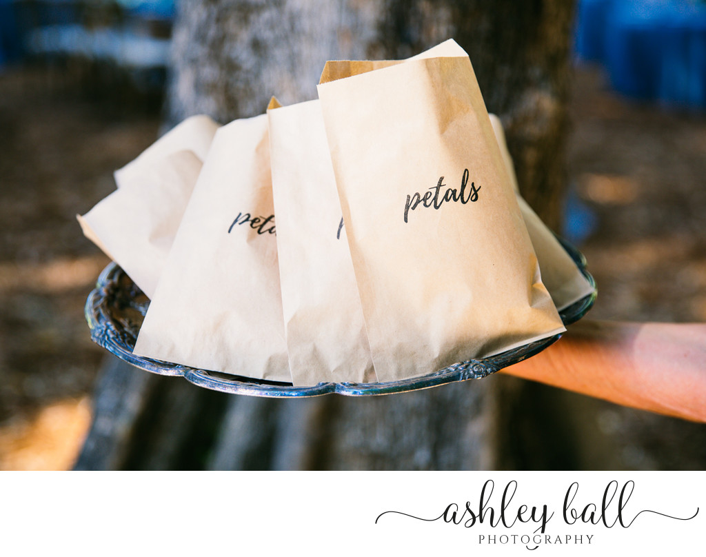 Petals to toss for the guests at the Joyful Ranch 