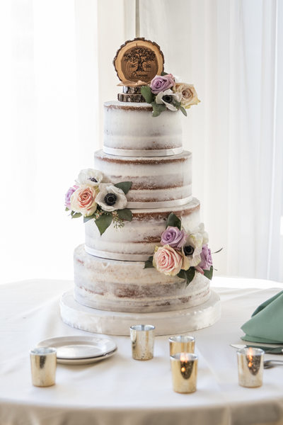 Naked Wedding Cake at Scott's Seafood on The River