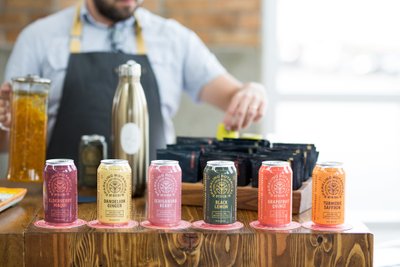 6 different drink flavours from Sparkling Botanicals